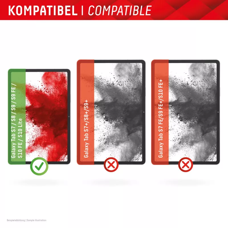 Displex Tablet Glass (9H) pre Samsung Galaxy Tab S7/S8/S9/S9 FE/S10 FE/S10 Lite, Eco montážny rám, nerozbitné