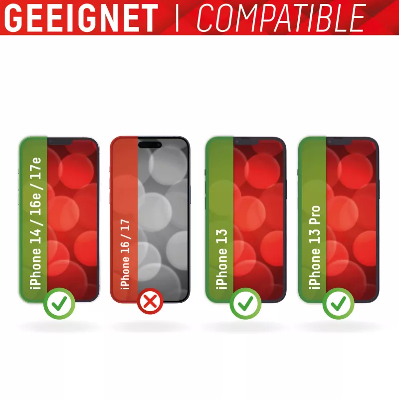 Displex Smart Glass (9H) pre Apple iPhone 13/13 Pro/14/16e/17e, montážna nálepka, nerozbitné