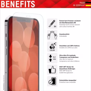 Displex Smart Glass (9H) pre Apple iPhone 14 Pro Max, montážna nálepka, nerozbitné, ultratenké, neviditeľné