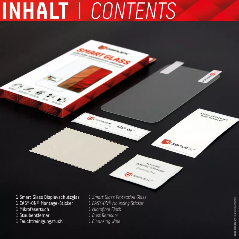Displex Smart Glass (9H) pre Apple iPhone 14 Pro Max, montážna nálepka, nerozbitné, ultratenké, neviditeľné
