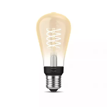 Smart žiarovka Philips ST64 Edison E27 Bluetooth/Zigbee, 7 W, transparentná, 60×135 mm