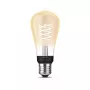 Smart žiarovka Philips ST64 Edison E27 Bluetooth/Zigbee, 7 W, transparentná, 60×135 mm
