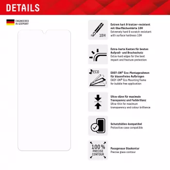 Displex ochranná fólia displeja (10H) pre Samsung Galaxy A34, Eco montážny rám, proti poškriabaniu