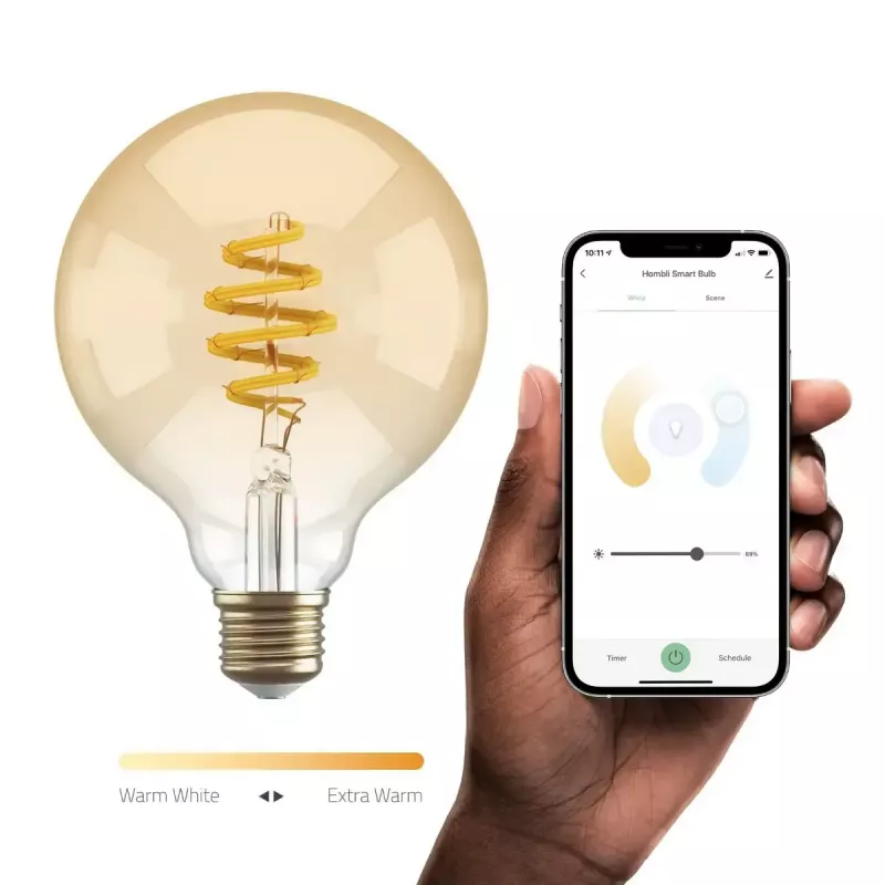 Hombli HBEB-0312 smart svetlo inteligentná žiarovka Wi-Fi 5,5 W