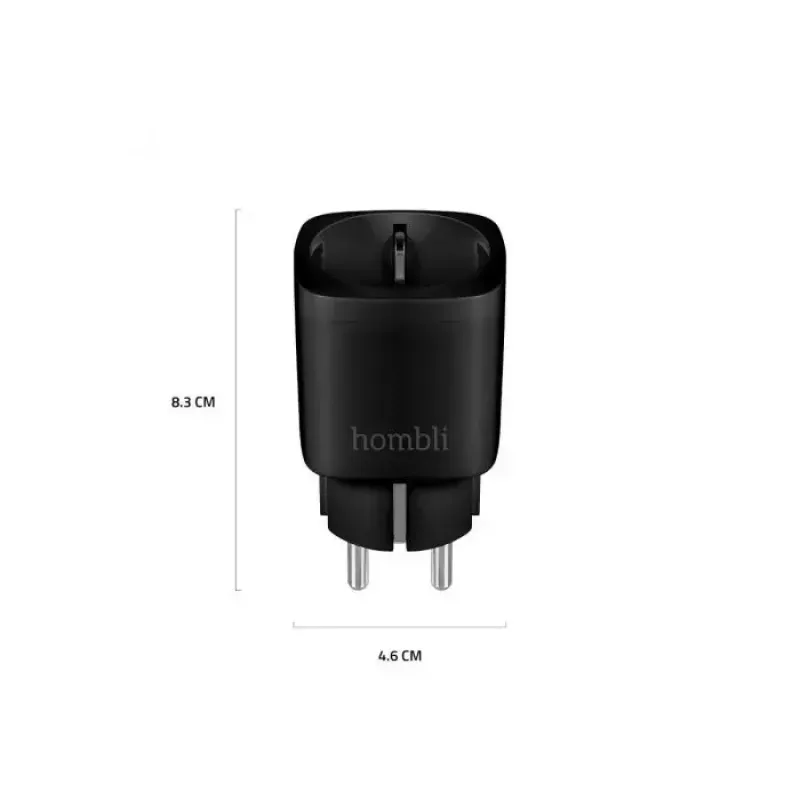 Hombli HBSS-0100 inteligentná zásuvka, EU, čierna