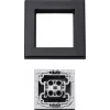 Kryt pre elektrický spínač Homematic IP 156171A0, sivý, 86×86×16 mm