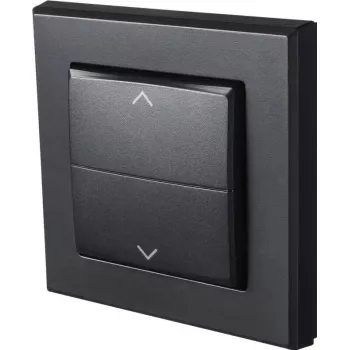 Kryt pre elektrický spínač Homematic IP 156171A0, sivý, 86×86×16 mm