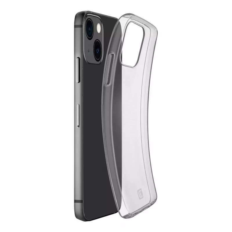 Kryt Cellularline iPhone 15 transparentný jednofarebný ľahký jednoduchý prístup