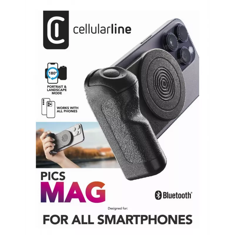 Cellularline Pics Mag Bluetooth magnetický držiak na snímanie smartfónom