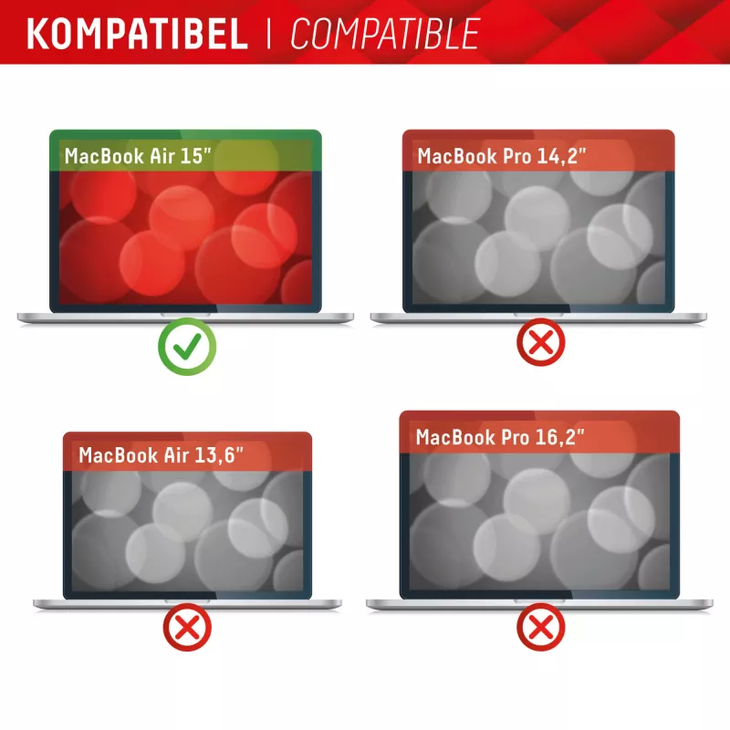 Displex PRIVACY SAFE magnetický 2-cestný privátny filter pre MacBook Air 15 palcov Matt 5H