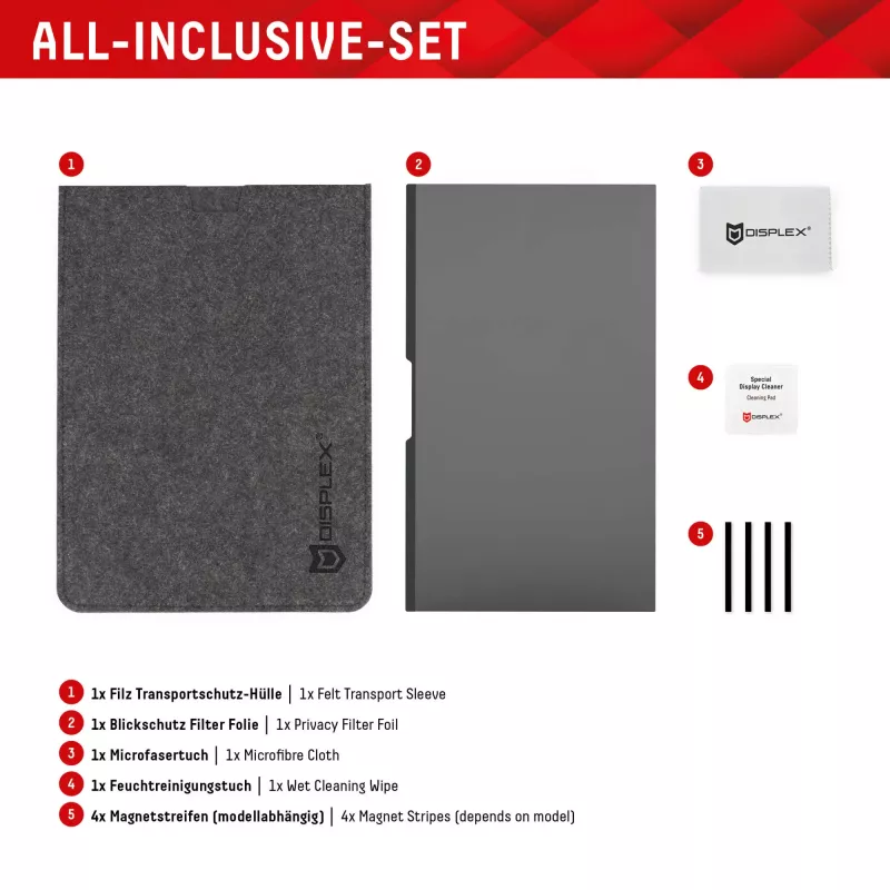 Displex PRIVACY SAFE magnetický 2-cestný privátny filter pre MacBook Air 15 palcov Matt 5H