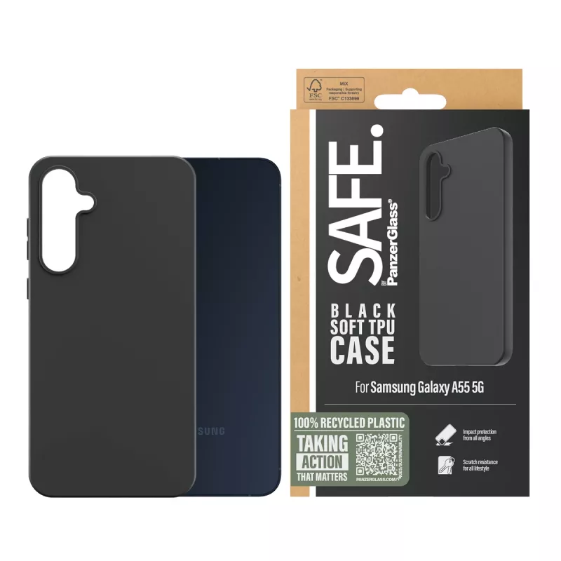 PanzerGlass SAFE. by ® TPU puzdro Samsung Galaxy A55 5G | čierne