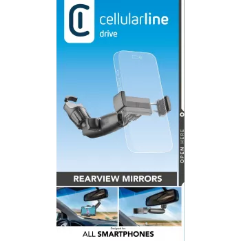 Držiak do auta Cellularline Spin Mirror čierny pasívny držiak