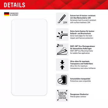 Displex ochranná fólia displeja (10H) pre Samsung Galaxy A35/A55 5G, Eco montážny rámik, odolná proti poškriabaniu