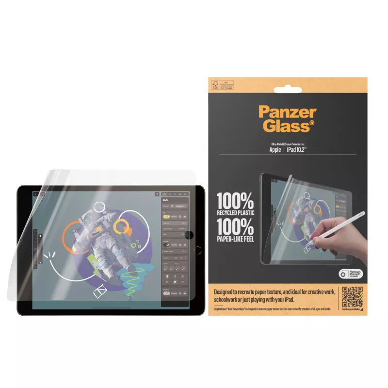 PanzerGlass GraphicPaper 2843 ochranná fólia displeja pre iPad 10,2", Ultra-Wide Fit
