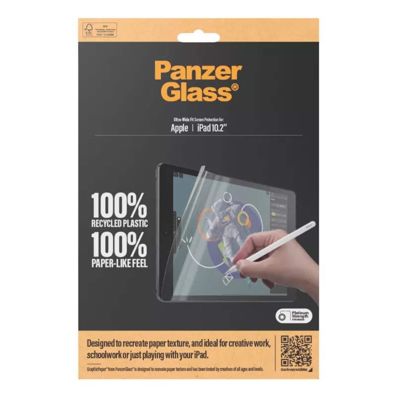 PanzerGlass GraphicPaper 2843 ochranná fólia displeja pre iPad 10,2", Ultra-Wide Fit