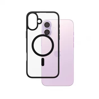 PanzerGlass ® HardCase transparentné s čiernym MagSafe a rámikom iPhone 16 Plus