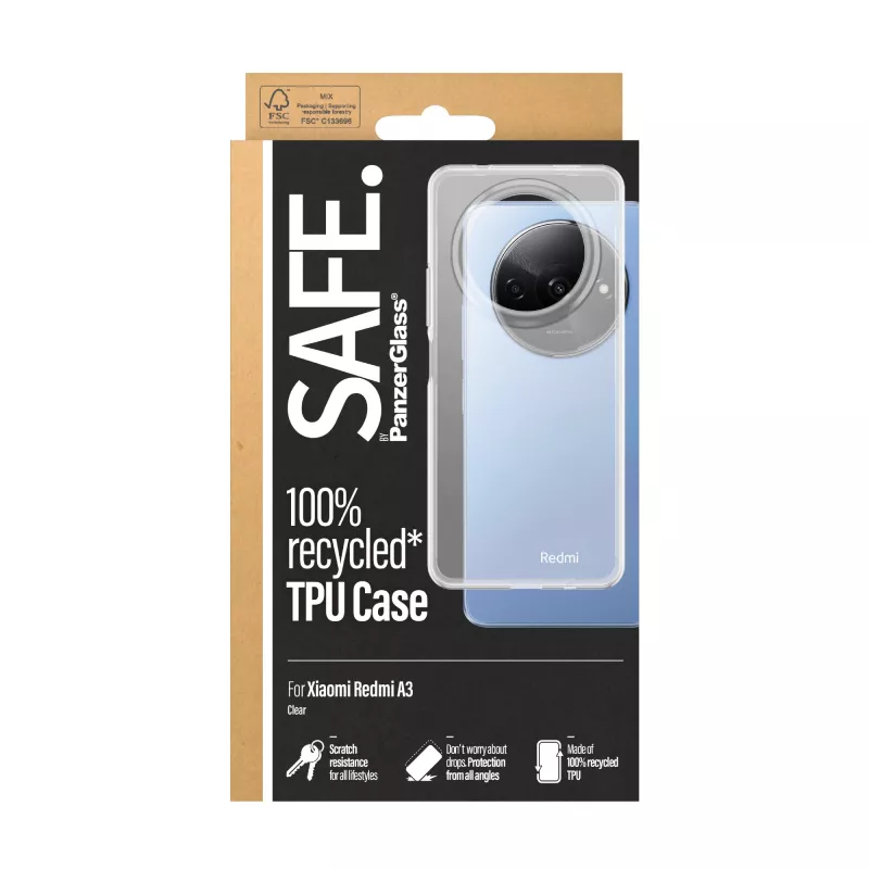 PanzerGlass SAFE. by ® TPU puzdro transparentné Xiaomi Redmi A3