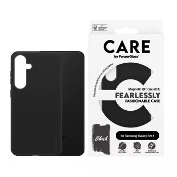 PanzerGlass CARE™ by ® puzdro čierne s Qi kompatibilné Samsung Galaxy S24+