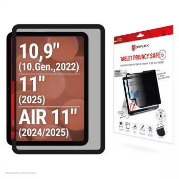 Displex TABLET PRIVACY SAFE odnímateľný obojsmerný filter proti videniu pre iPad 10,9 palca (10.)/11 palcov (2025)/Air 11 palcov (2024/2025)
