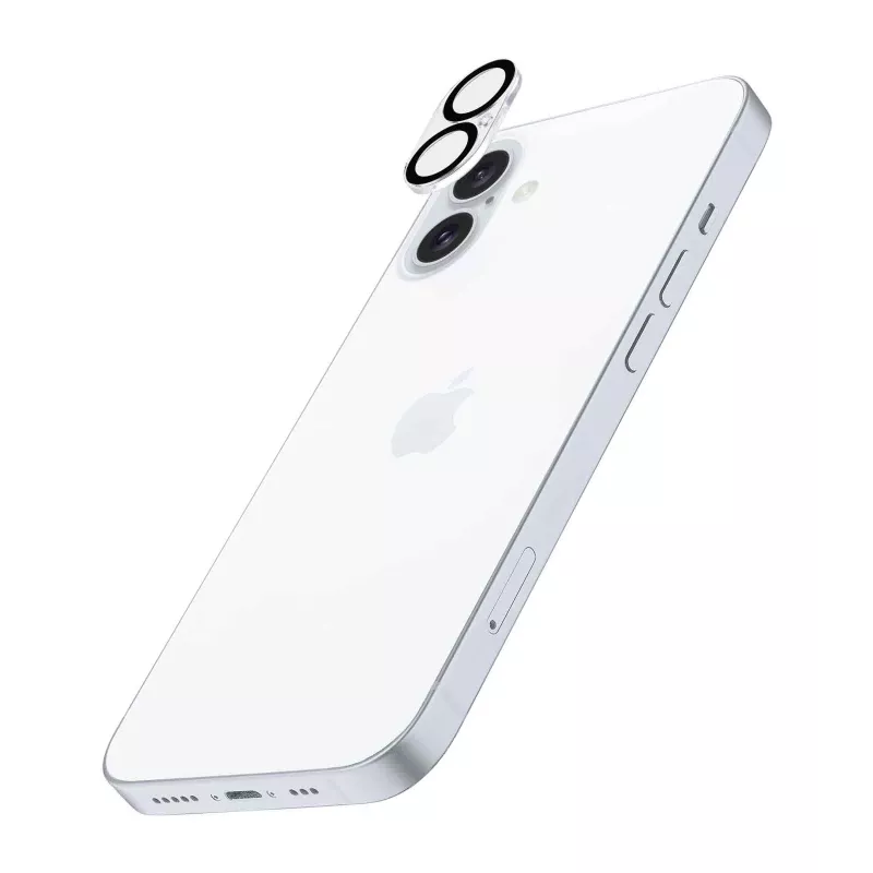 Cellularline ochrana objektívu kamery - iPhone 16 transparentná odolná proti poškriabaniu a nárazom