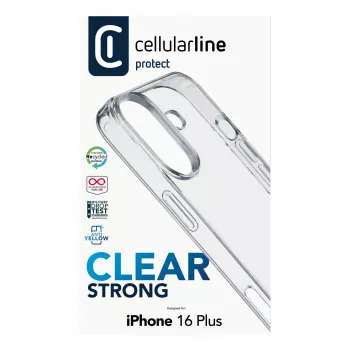 Puzdro Cellularline CLEARDUOIPH16MAXT pre iPhone 16 Plus 17 cm transparentné