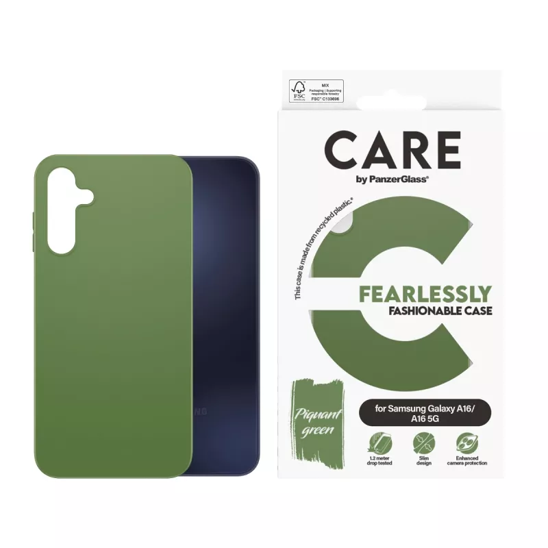 Kryt PanzerGlass CARE by módne puzdro zelená Samsung Galaxy A16 A16 5G