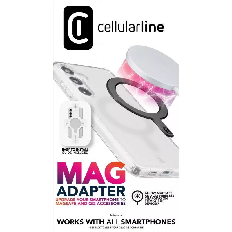 Cellularline Mag adaptér magnetický lepiaci krúžok pre smartfóny, MagSafe-ekosystém
