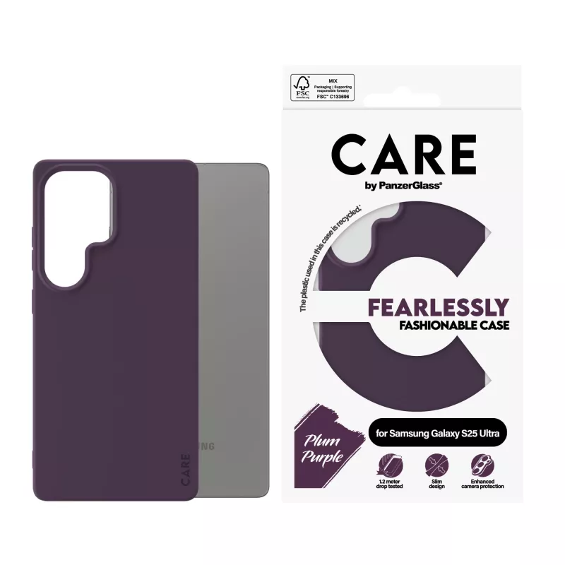 PanzerGlass CARE™ by ® Case Plum fialová Samsung Galaxy S25 Ultra
