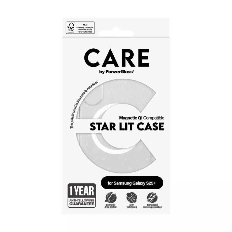 PanzerGlass CARE™ by ® Urban Combat Case Star Lit s White Qi kompatibilné Samsung Galaxy S25+