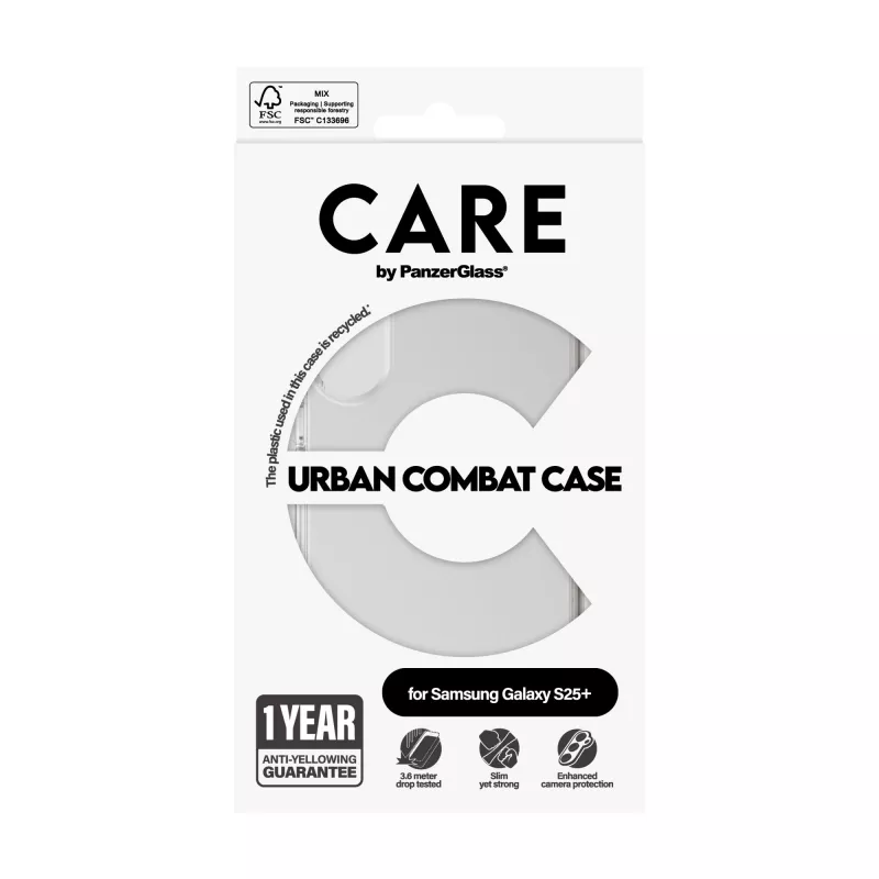 PanzerGlass CARE™ by ® Urban Combat puzdro transparentné Samsung Galaxy S25+