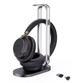 Yealink BH76 Plus s nabíjacou stanicou Teams čierna USB-C/A headset
