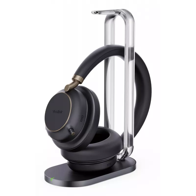 Yealink BH76 Plus s nabíjacou stanicou Teams čierna USB-C/A headset