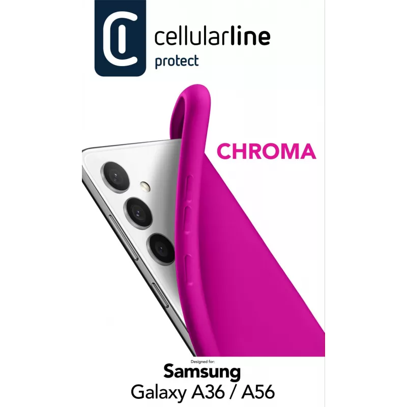 Cellularline Chroma – farebné mäkké gumené puzdro pre Galaxy A36/A56
