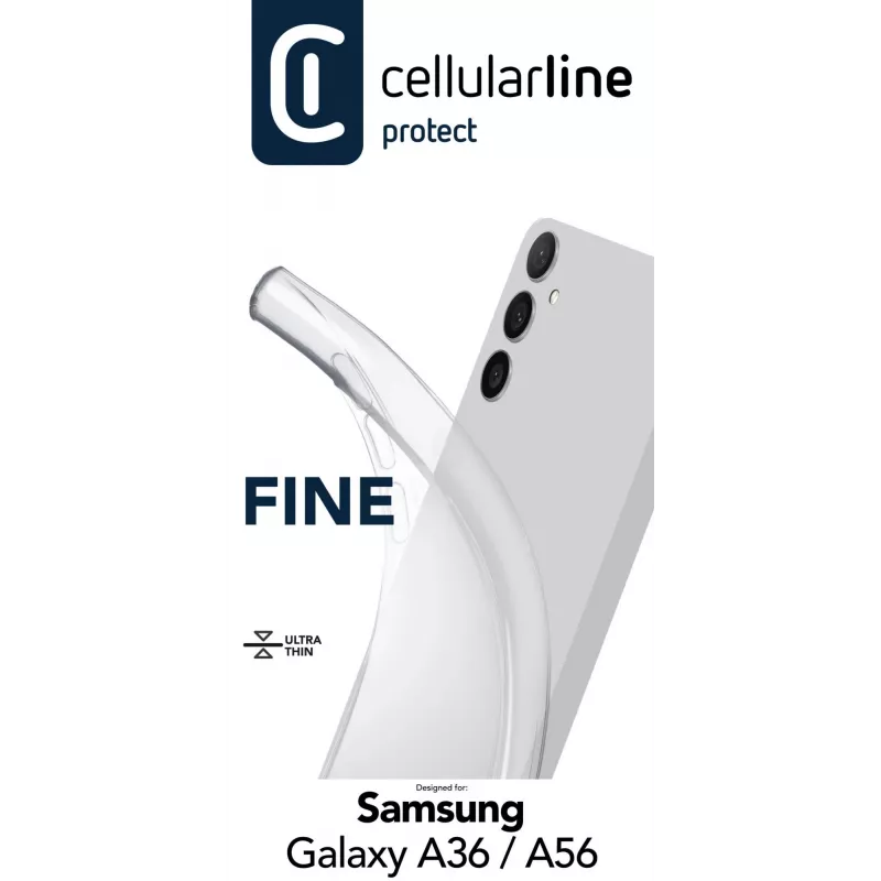 Puzdro Cellularline FINECGALA36T pre Samsung Galaxy A36/A56 transparentné