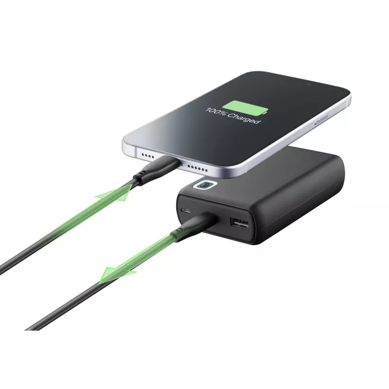 Cellularline ESSENCE TURBO 10000 prenosná nabíjačka 10000mAh Power Delivery 20W