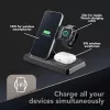 Tech Pop mobilná dokovacia stanica pre smartwatch/smartphone čierna