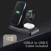 Tech Pop mobilná dokovacia stanica pre smartwatch/smartphone čierna