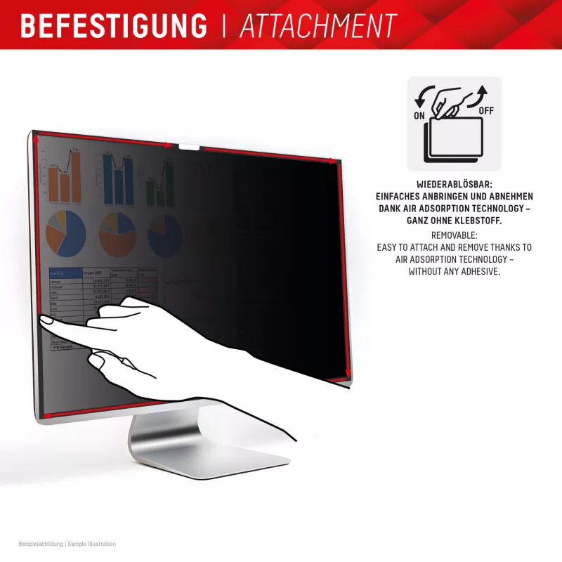 Displex PRIVACY SAFE odnímateľný obojstranný filter proti videniu pre Studio Display 27 palcov