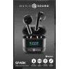 Music Sound SPARK Auricolare TWS s LED displejom