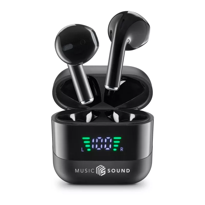 Music Sound SPARK Auricolare TWS s LED displejom