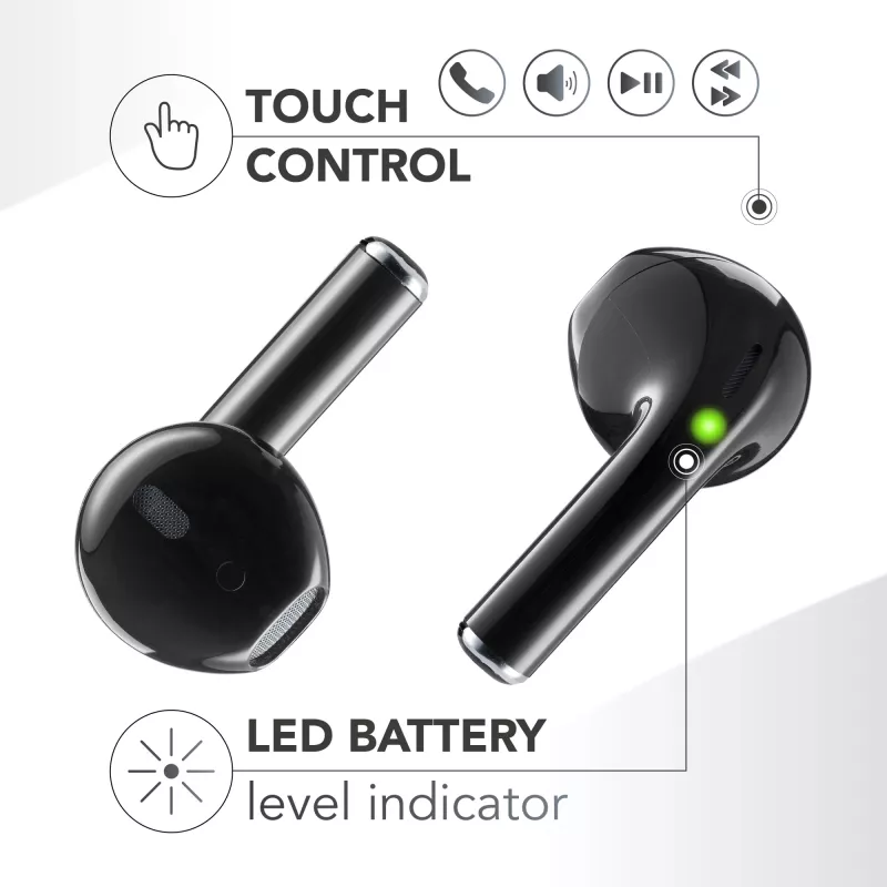 Music Sound SPARK Auricolare TWS s LED displejom