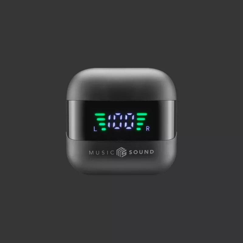 Music Sound SPARK Auricolare TWS s LED displejom