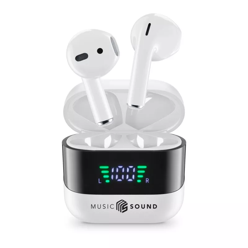 Music Sound SPARK Auricolare TWS s LED displejom
