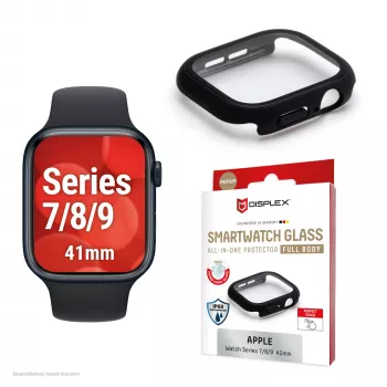 E.V.I Displex Full Body ochranná fólia displeja pre Apple Watch Series 7/8/9 41 mm, čierna