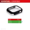 Displex 10H temperované sklo pre Apple Watch 9/8/7 (45 mm), celotelové puzdro, IP68, Snap-On, čierna matná