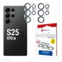 Displex Full Cover sklo na kamerové šošovky Samsung Galaxy S25 Ultra, 10H, úplná ochrana kamery, rýchla montáž, balenie 2 ks