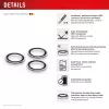 Displex Premium sklo na kameru, iPhone 15 Pro/15 Pro Max, 10H, samostatné krúžky, DLC, transparentné, rýchla montáž