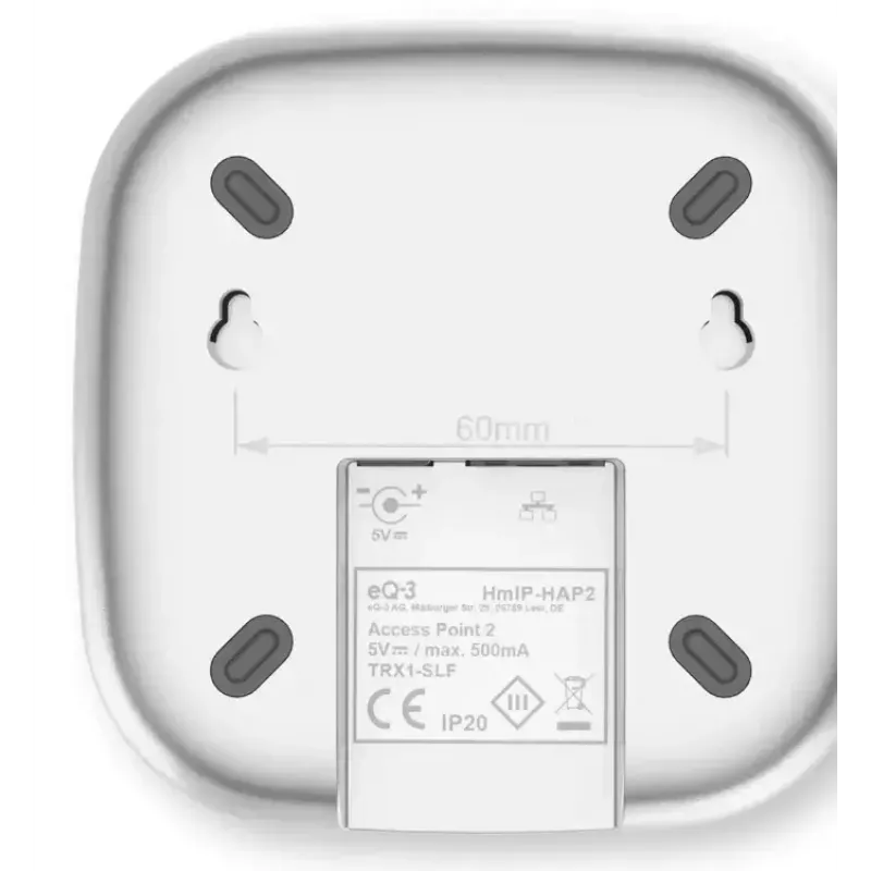Bezdrôtový access point HomeMatic Access Point 2 HmIP-HAP2 biely na nastavenie a ovládanie systémov HomeMatic IP