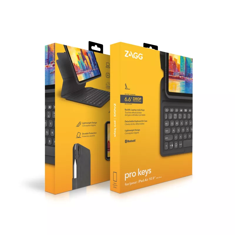 ZAGG klávesnica Pro Keys-Apple-iPad 10.9-čierna/sivá-nemčina